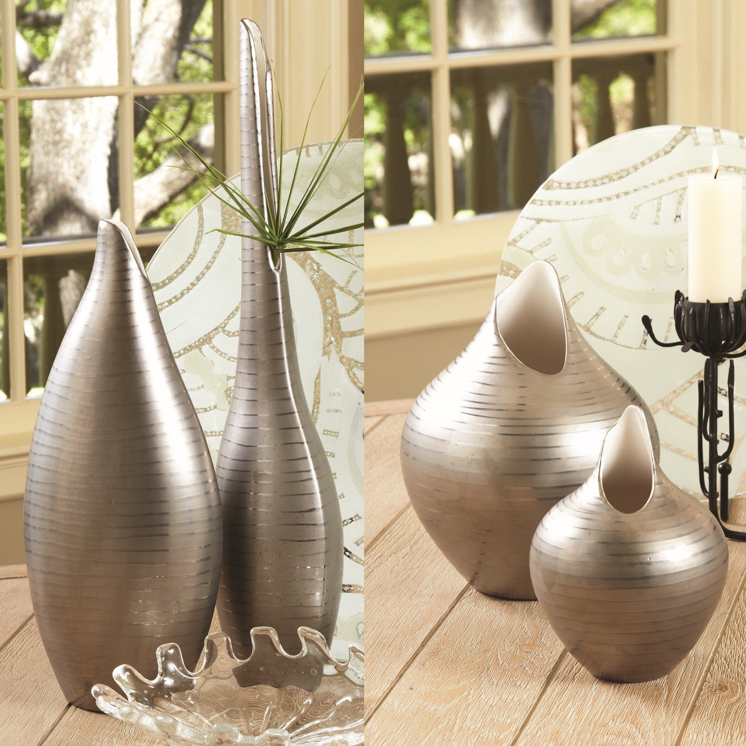 Global Views, Platinum Stripe Vase