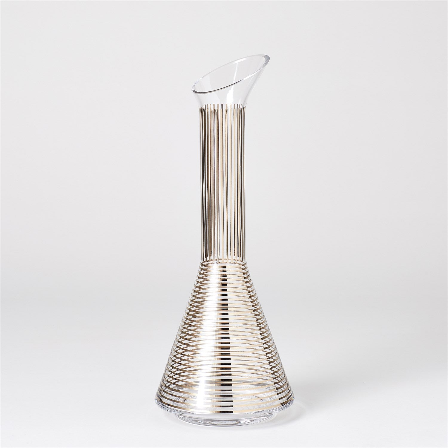 Global Views, Platinum Stripe Wine Decanter