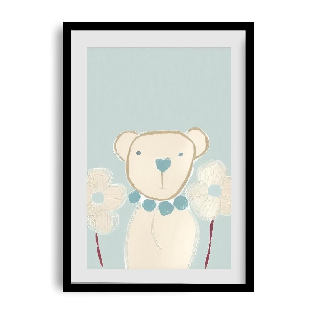 FASart, Playful Memories: A Sketch of a Cute Teddy Bear - Limited Edition Print