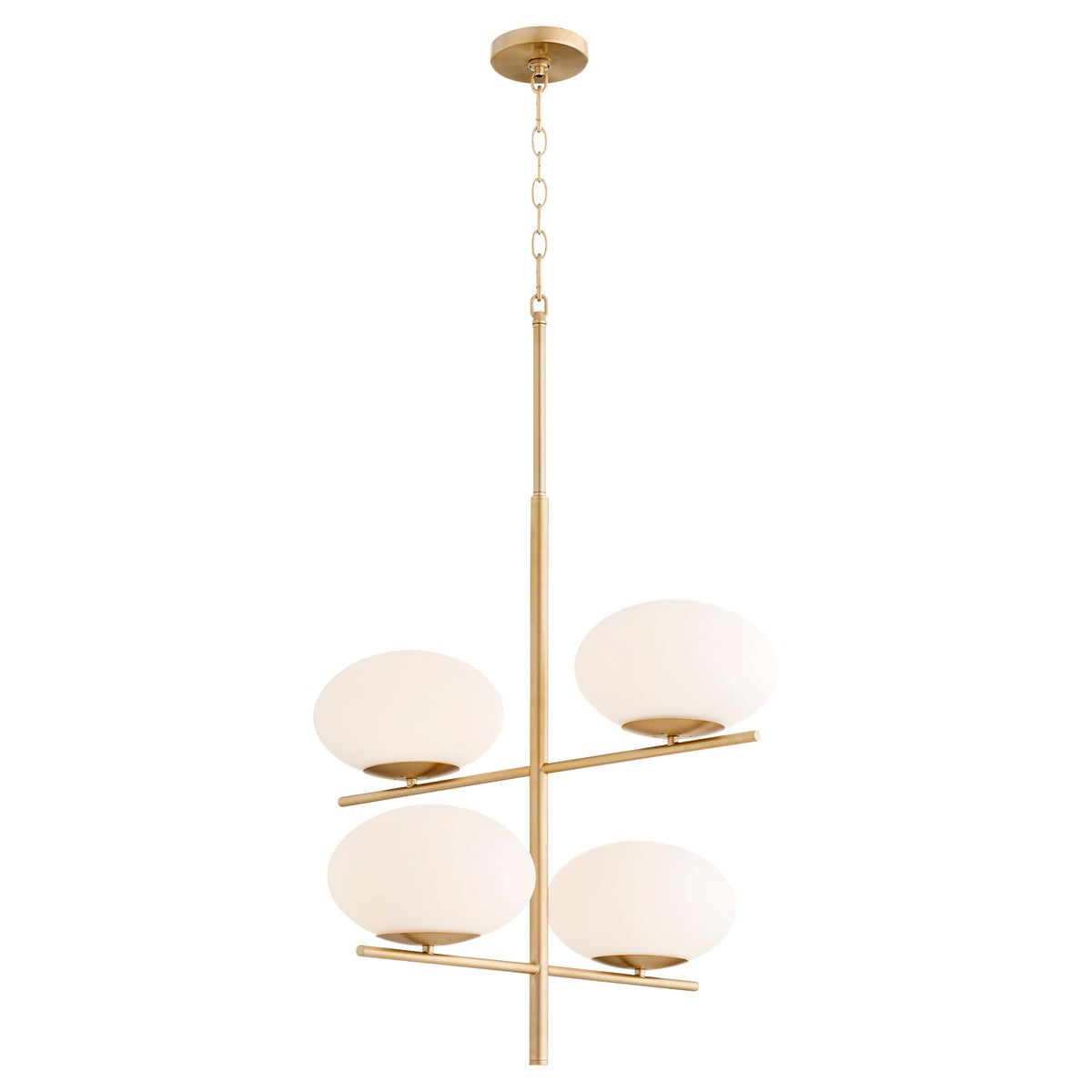 Cyan Design, Pod Chandelier Aged Brass - Small