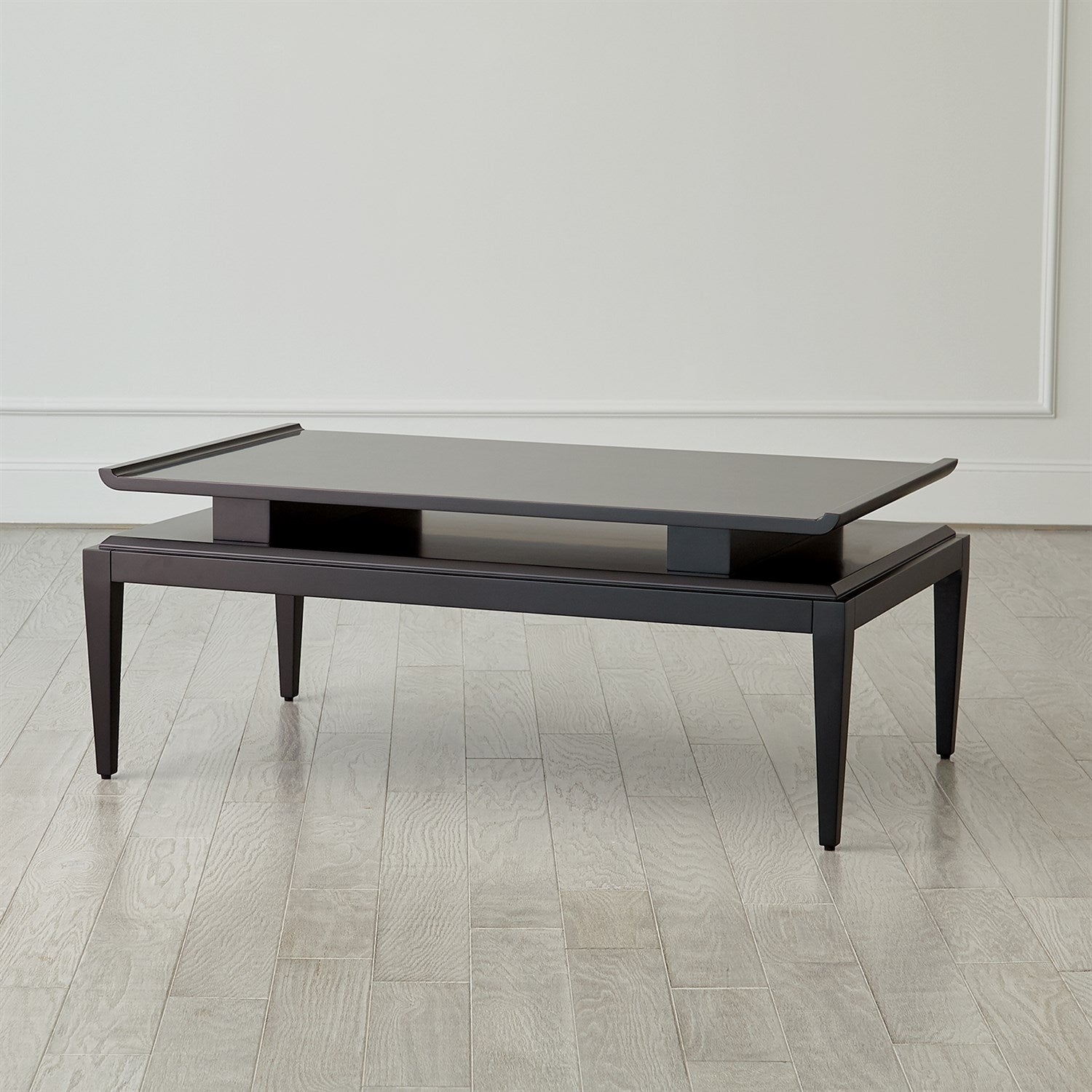 Global Views, Poise Cocktail Table - Black Satin