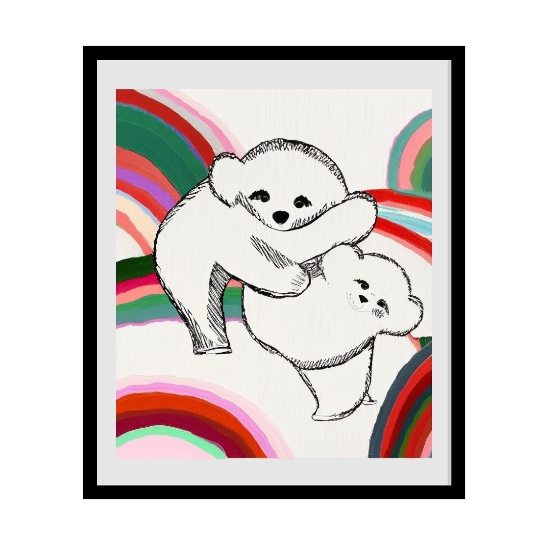 FASart, Polar Bear Hugs - Limited Edition Print