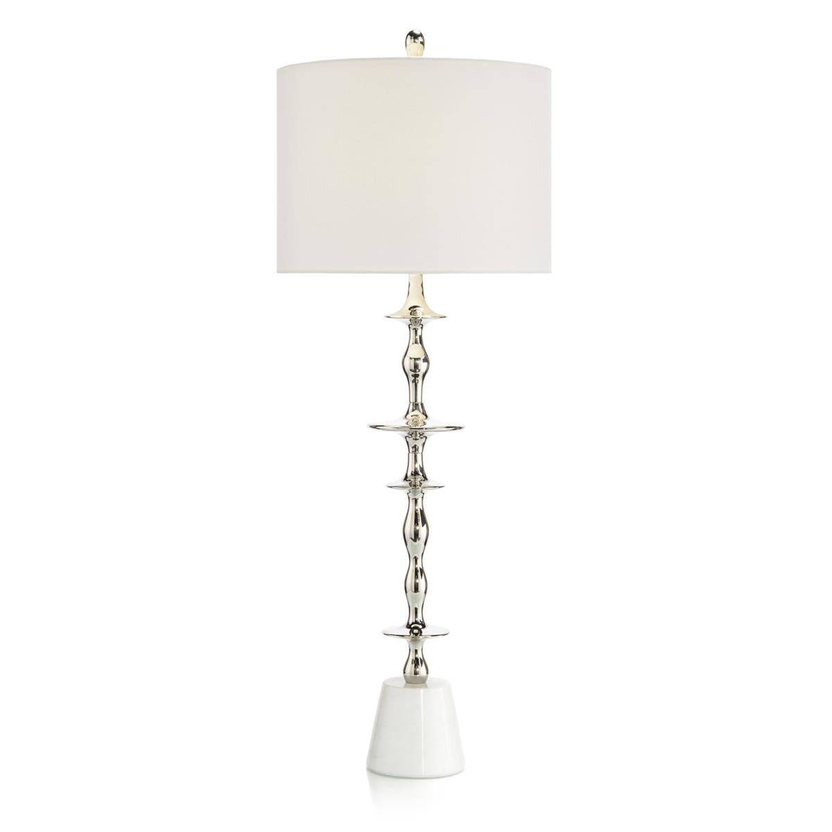 John Richard, Polished Nickel Buffet Lamp