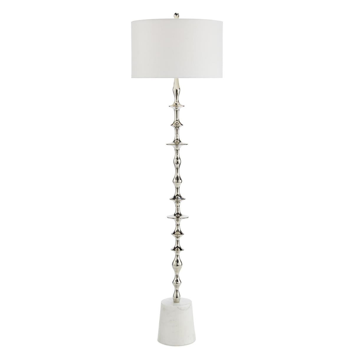 John Richard, Polished Nickel Floor Lamp