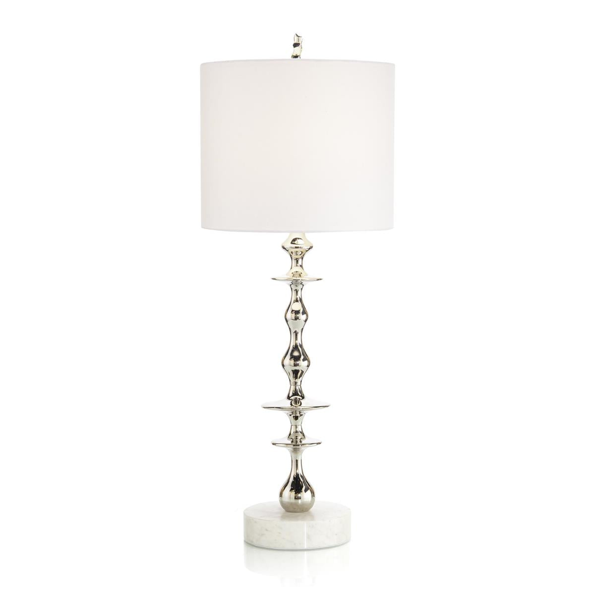 John Richard, Polished Nickel Table Lamp