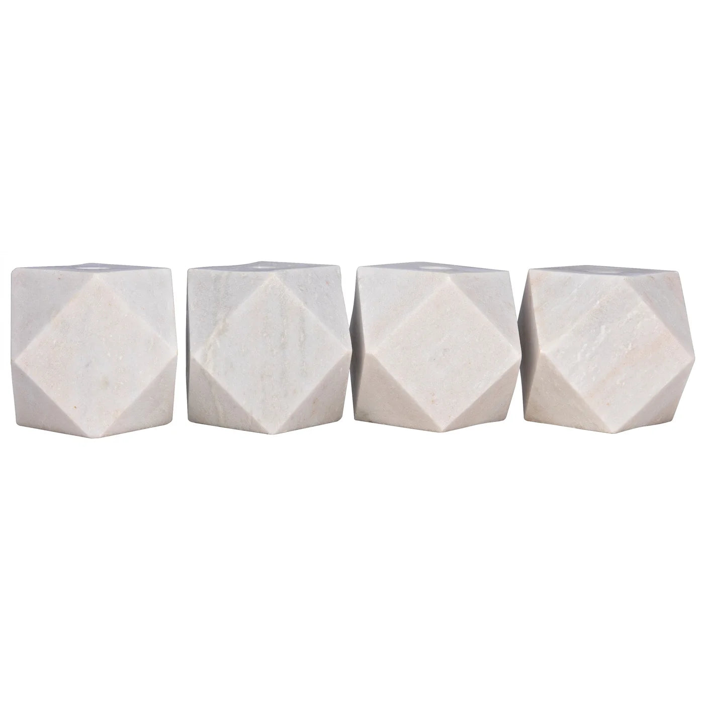 Noir, Polyhedron Decorative Candle Holder, Set of 4