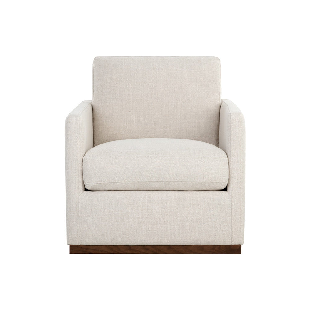 Sunpan, Portman Swivel Lounge Chair - Effie Linen