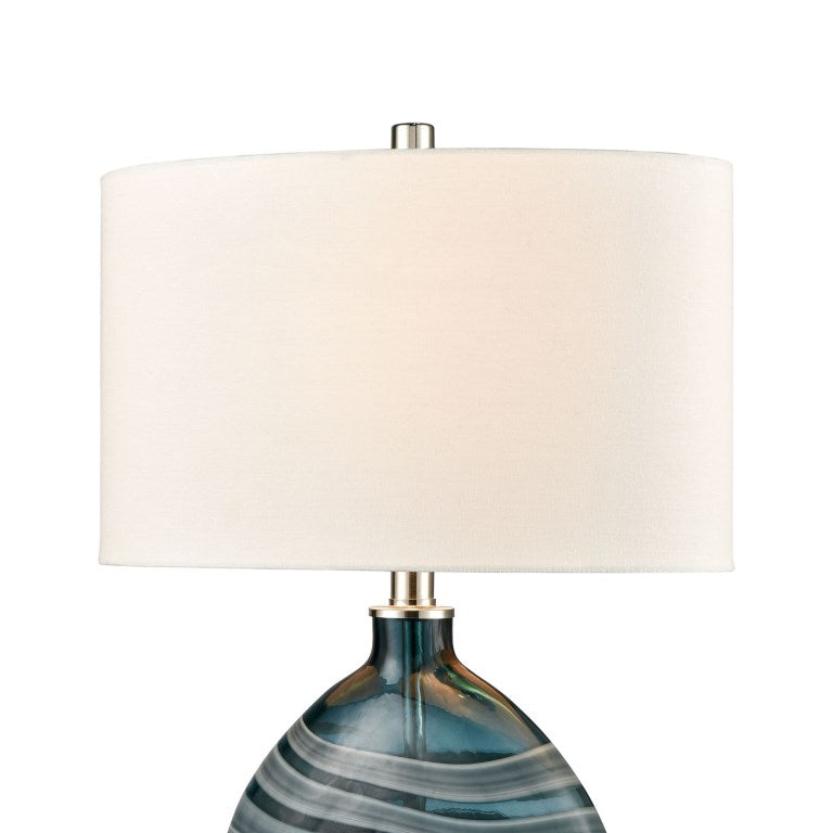 Elk Home, Portview 22'' High 1-Light Table Lamp - Teal