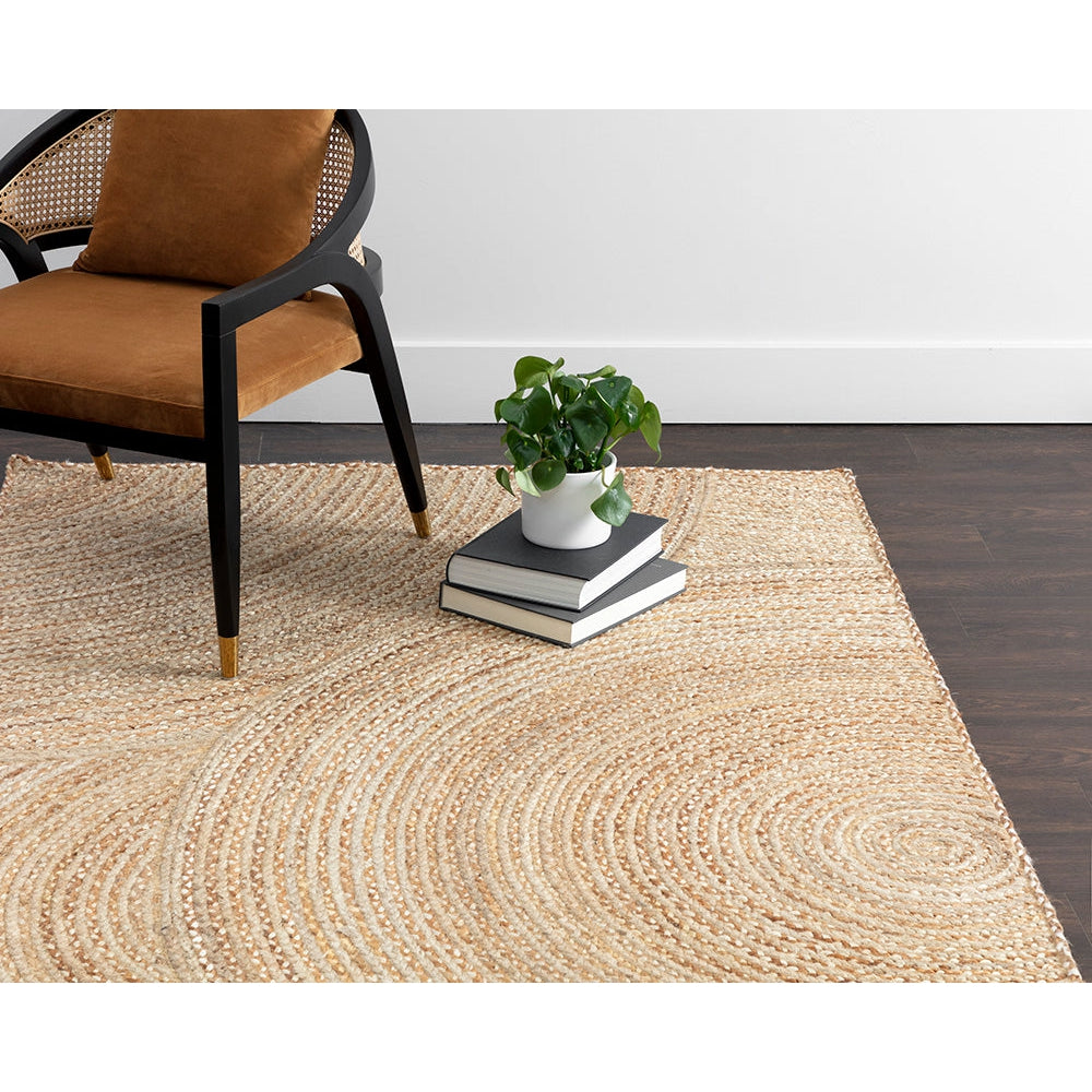 Sunpan, Prescott Hand - Braided Rug - Warm Natural