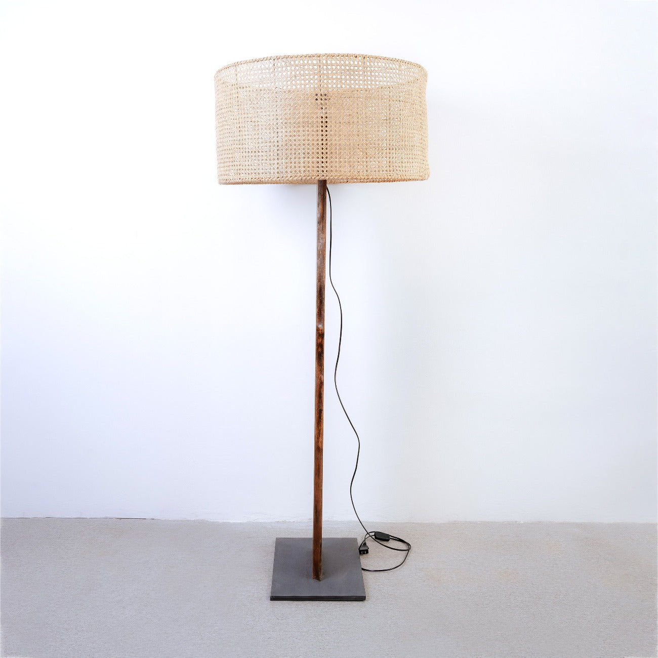 France & Son, Preshant Wood Slab Floor Lamp