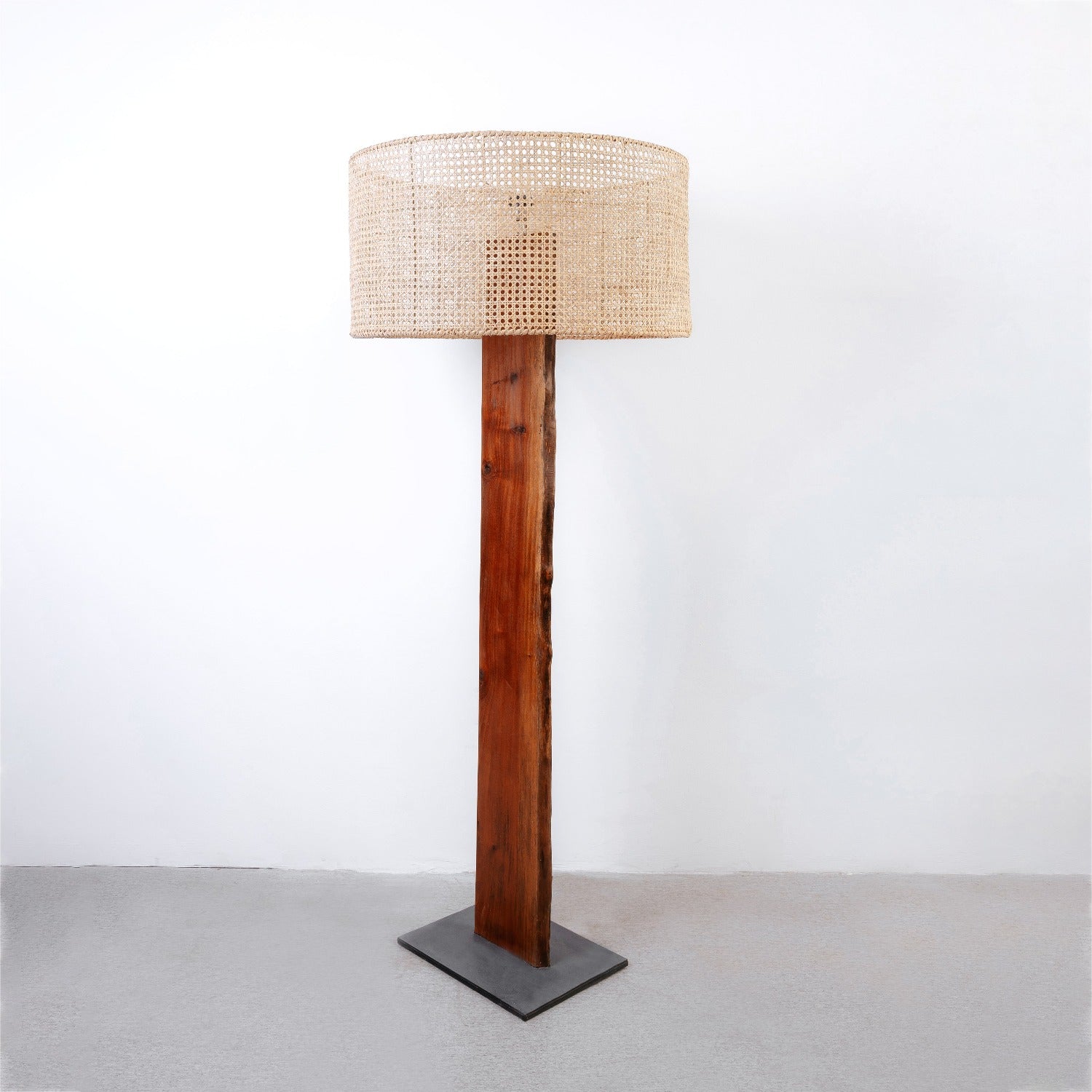 France & Son, Preshant Wood Slab Floor Lamp