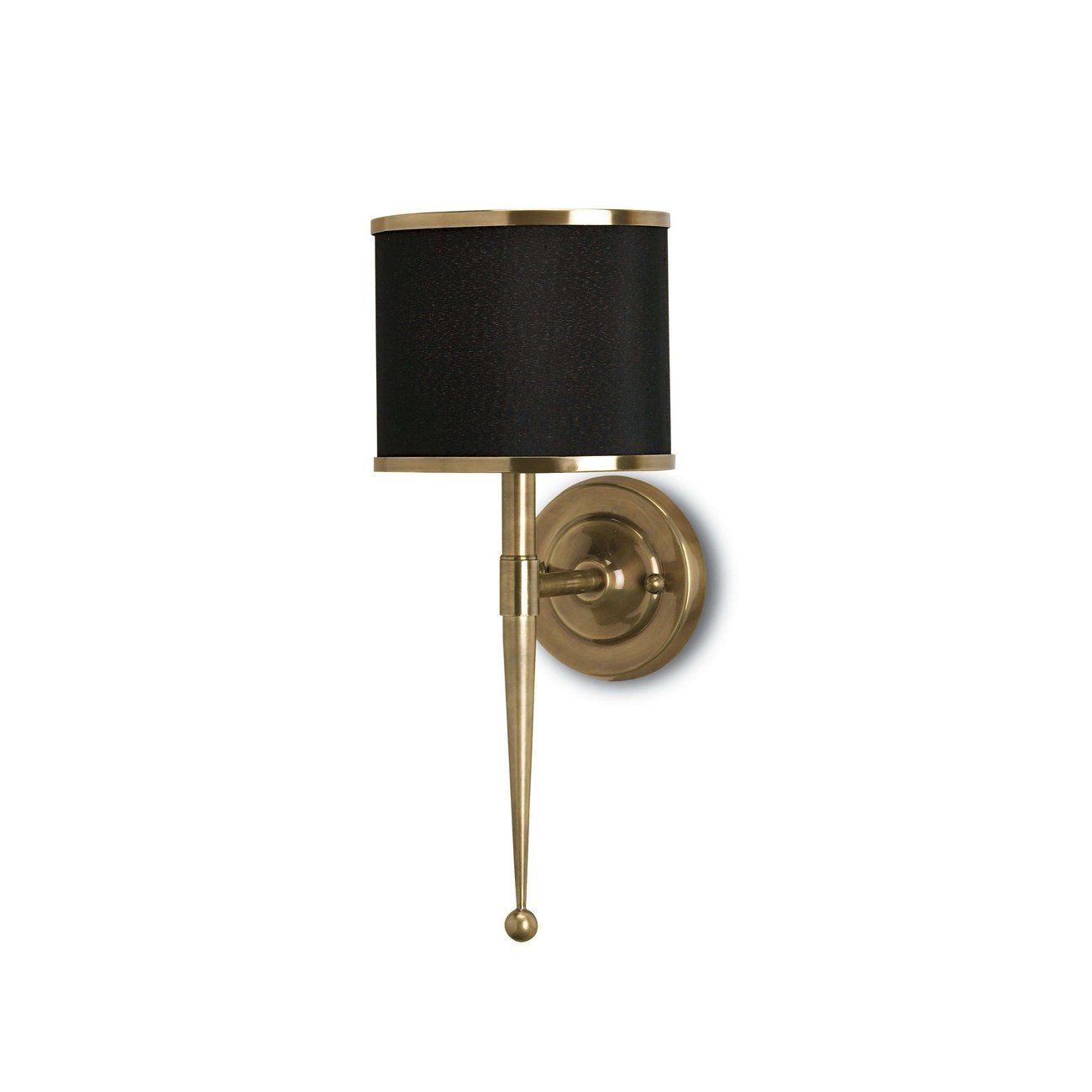 Currey, Primo Black Brass Wall Sconce