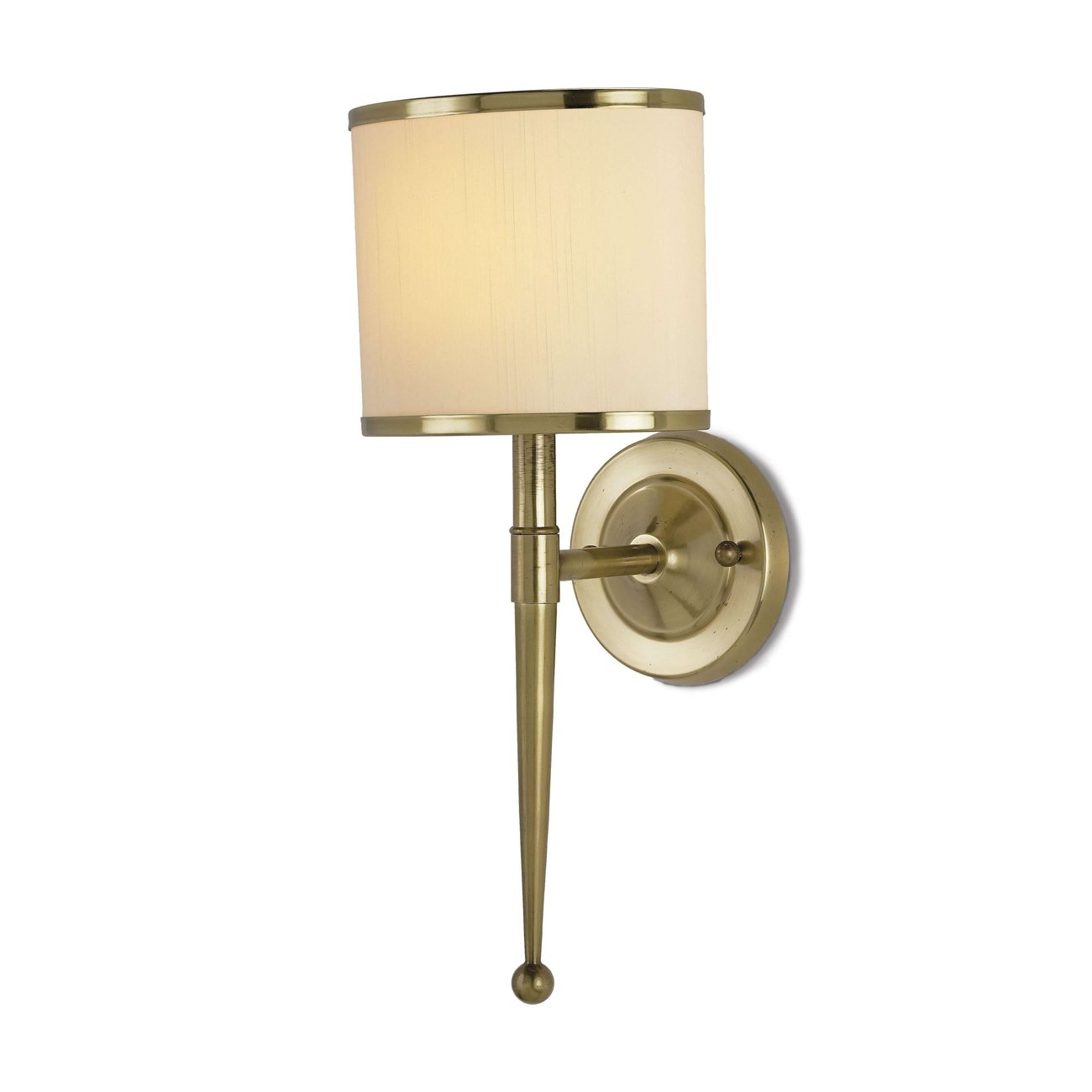 Currey, Primo Cream Brass Wall Sconce