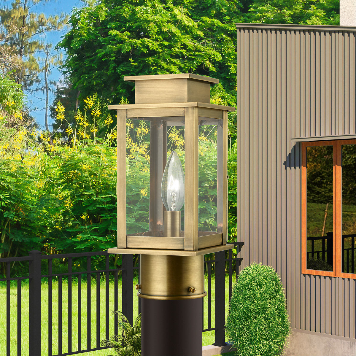 Livex Lighting, Princeton 1 Light Outdoor Mini Post Top Lantern