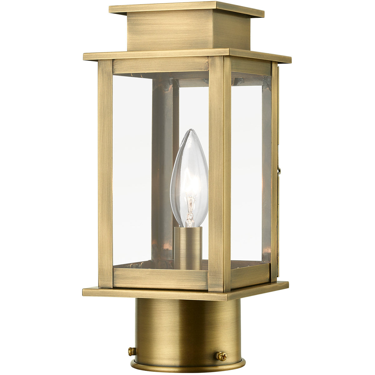 Livex Lighting, Princeton 1 Light Outdoor Mini Post Top Lantern