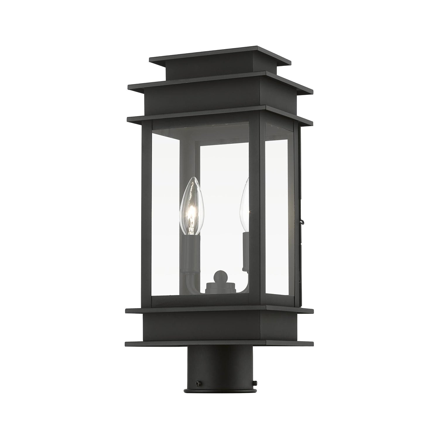 Livex Lighting, Princeton 16 Inch Tall 2 Light Outdoor Post Lamp