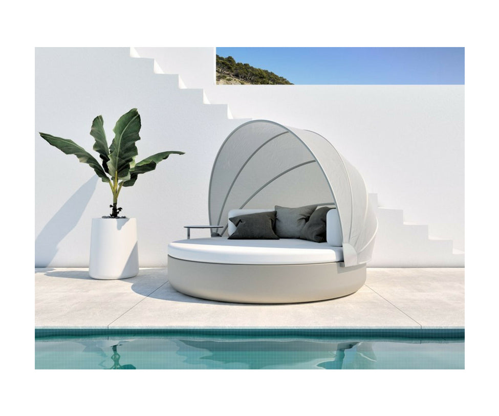 Vondom, Ulm Daybed Fixed Backrest With Folding Sunroof