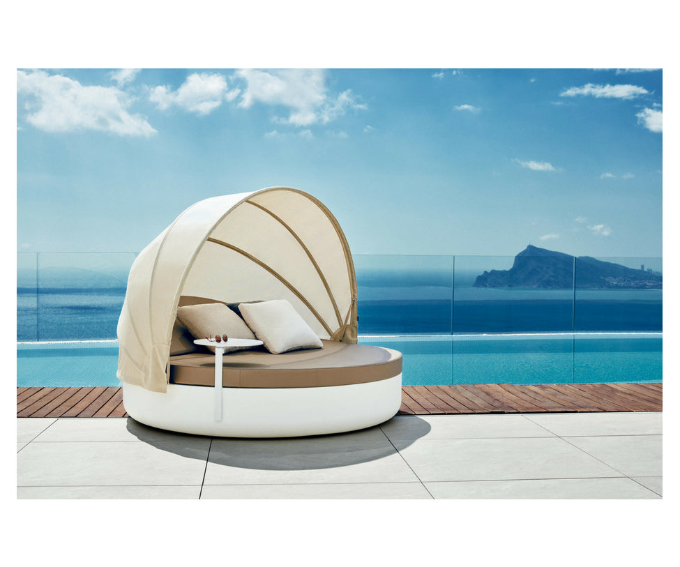 Vondom, Ulm Daybed Reclining Backrest With Folding Sunroof