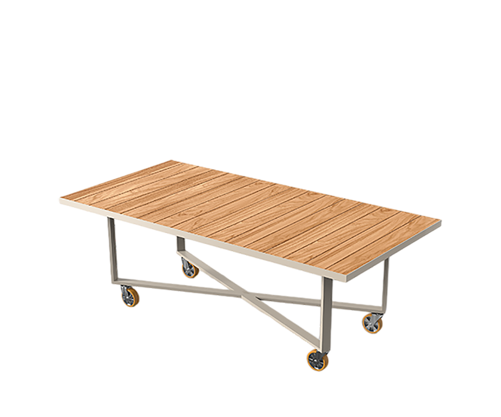 Vondom, Vineyard Dining Table With Wheels