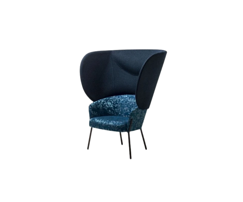 Bross Italy, Wam 1571 Bergère Lounge Chair