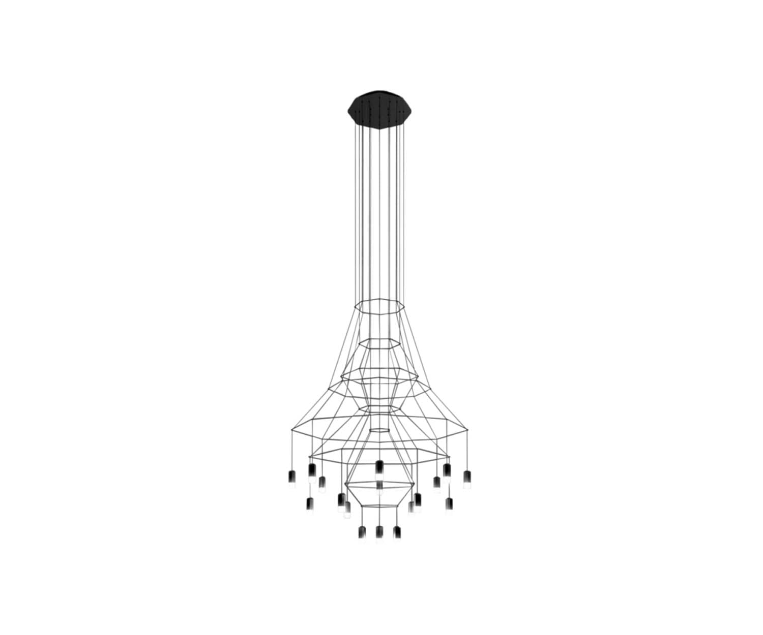 Vibia, Wireflow Chandelier 0315