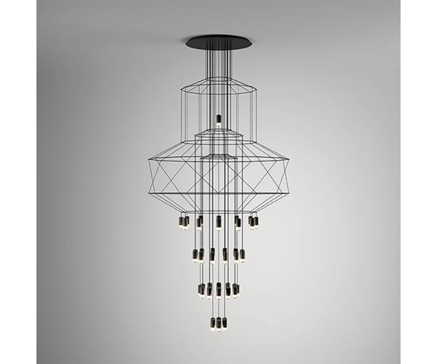 Vibia, Wireflow Chandelier 0374