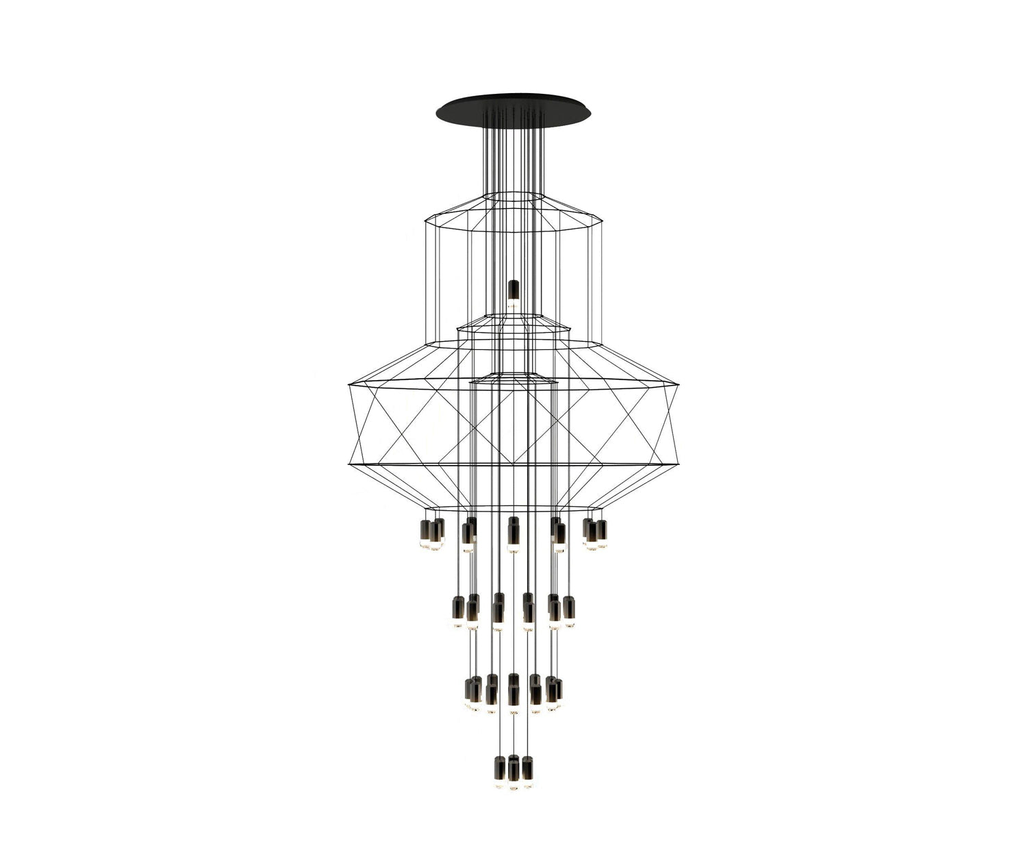 Vibia, Wireflow Chandelier 0374