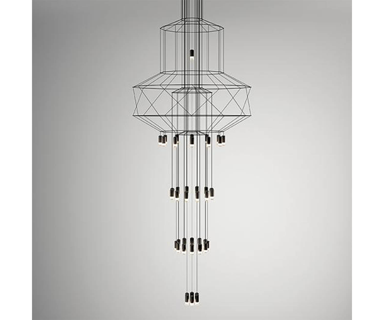 Vibia, Wireflow Chandelier 0375