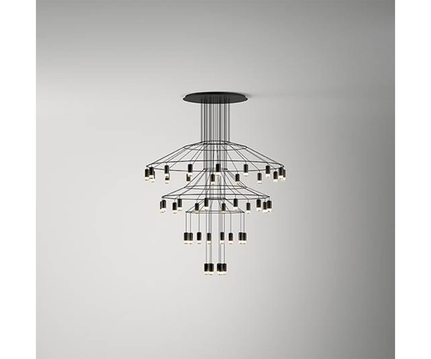 Vibia, Wireflow Chandelier 0377