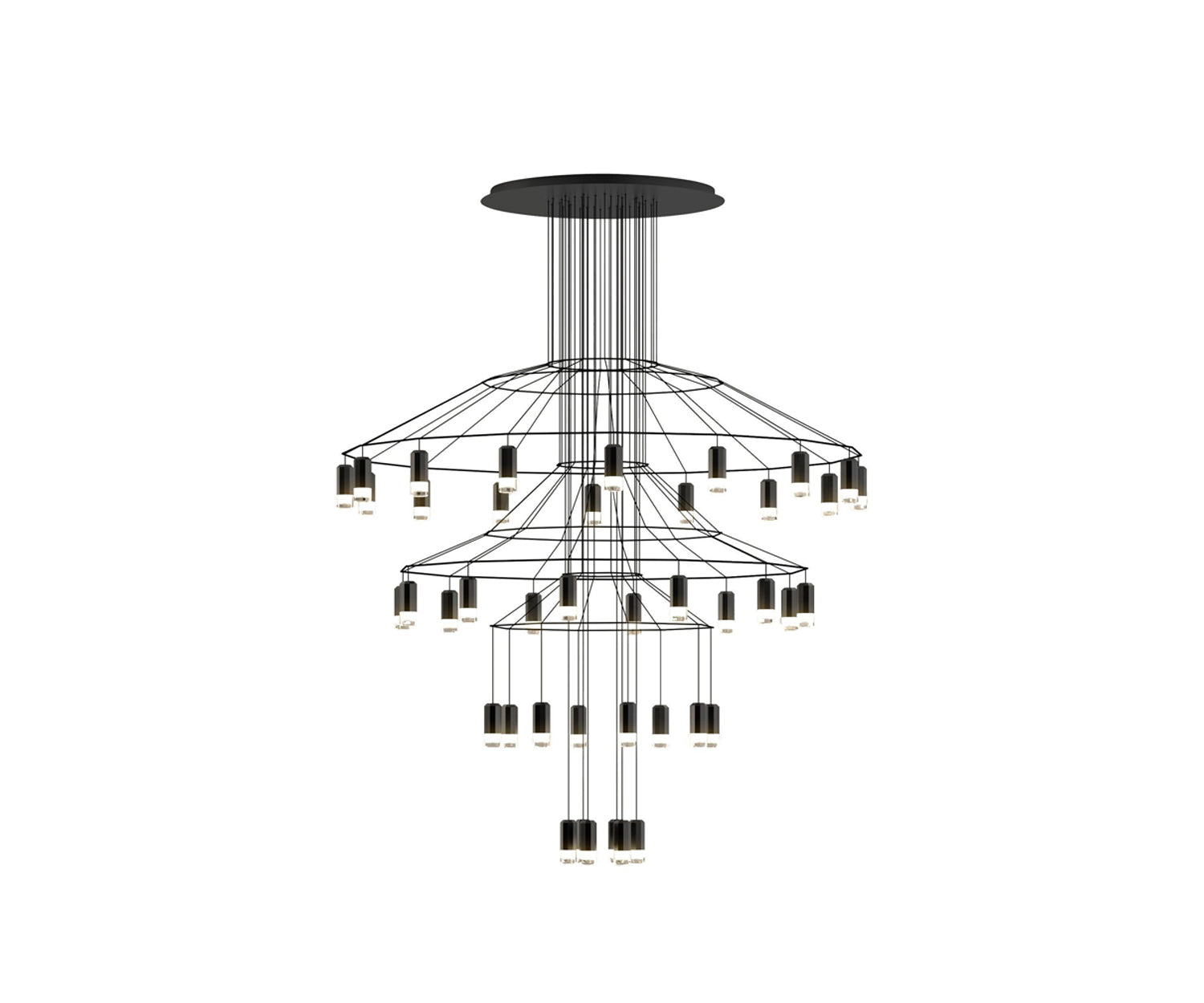 Vibia, Wireflow Chandelier 0377