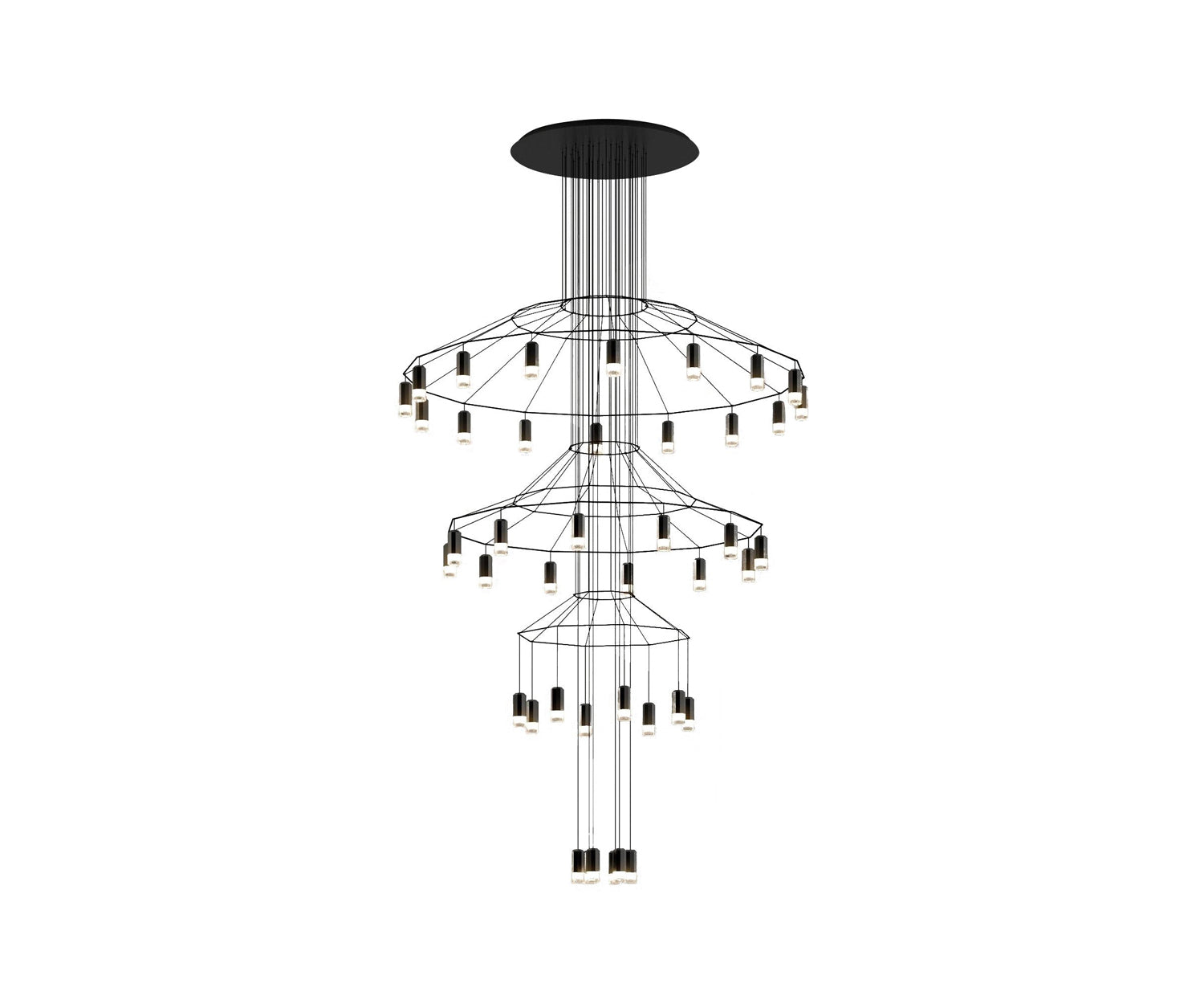 Vibia, Wireflow Chandelier 0378