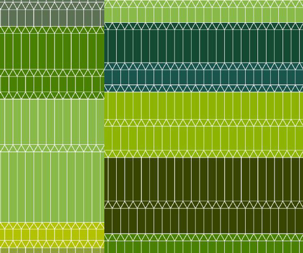 Moooi, Zigzag Green Broadloom